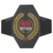 「勝利は内だ。」 サッカーボール (フラット)