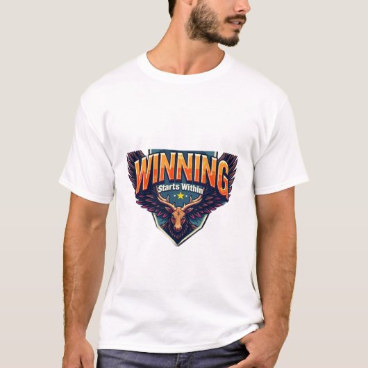 勝利は内側から始まる Tシャツ (正面)