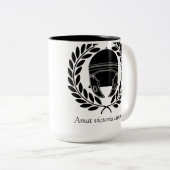 勝利は準備を愛します ツートーンマグカップ (正面右)