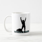 勝利は私の物です コーヒーマグカップ (左)