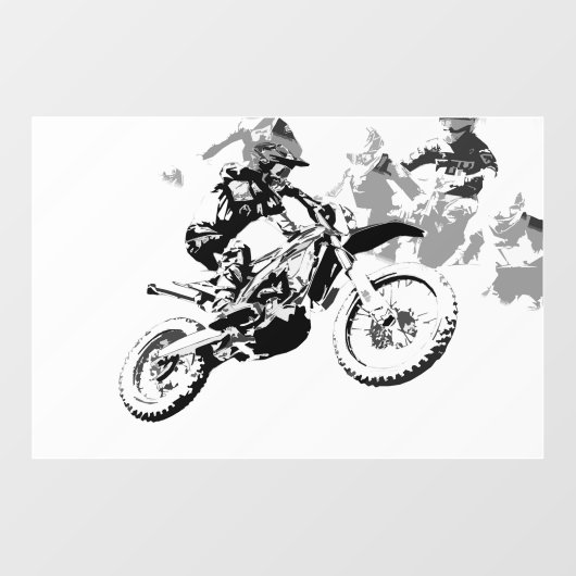 勝利へのレース – Motocross Racers ウィンドウサイン (シート)