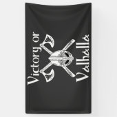 勝利またはヴァルハラ – ヘルムとアックス 横断幕 (縦)