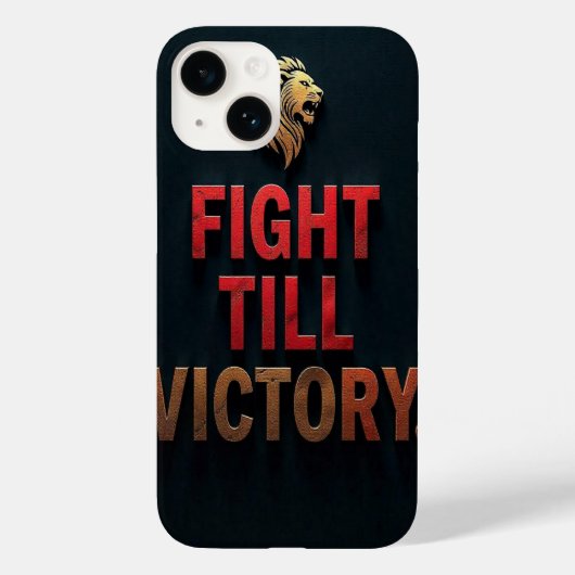 勝利まで戦う Case-Mate iPhoneケース (裏面)
