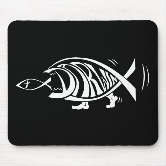 勝利をダーウィンに置きます(sethness@deviantart著) マウスパッド (正面)