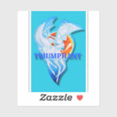 勝利を収めたステッカー シール (シート)