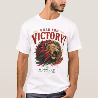 勝利を叫ぼう！モロッコW杯2026Tシャツ Tシャツ