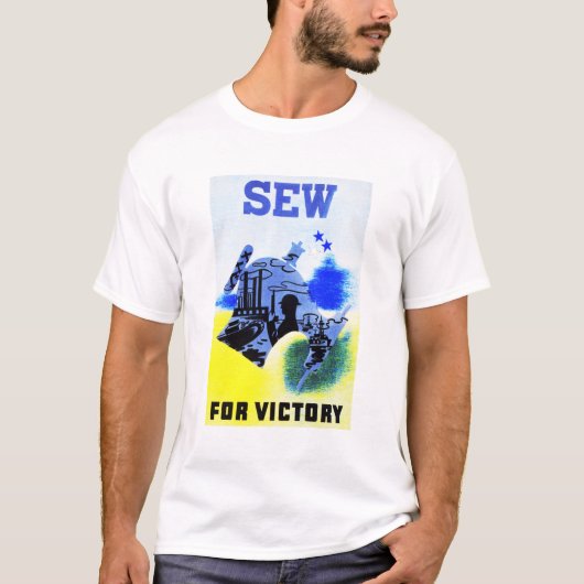 勝利を狙え！NYC WPA War Services Govt Art Tシャツ (正面)