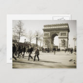 勝利アーチパリ ポストカード (正面/裏面)