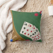 勝利トランプのポーカーハンド6~10 クッション (ブランケット)