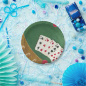 勝利トランプのポーカーハンド6~10 ペーパープレート (パーティー)