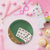 勝利トランプのポーカーハンド6~10 ペーパープレート (パーティー)