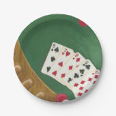 勝利トランプのポーカーハンド6~10 ペーパープレート (正面)