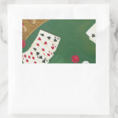勝利トランプのポーカーハンド6~10 長方形シール (バッグ)
