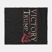 勝利トランプ24共和党大統領47米国 フリースブランケット (正面(横))