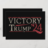 勝利トランプ24共和党大統領47米国 招待状 (正面/裏面)