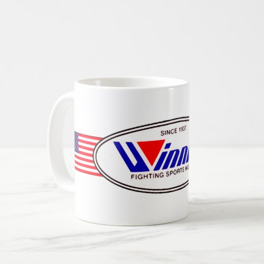 勝利ボクシングのギアのマグ コーヒーマグカップ (正面左)