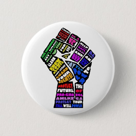 勝利ボタン 缶バッジ (正面)