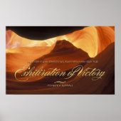 勝利ポスターの浮きやる気を起こさせる彫り ポスター (正面)