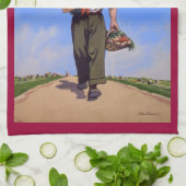 勝利ポスターふきんのためのヴィンテージの発掘 キッチンタオル (折り畳み)