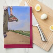 勝利ポスターふきんのためのヴィンテージの発掘 キッチンタオル (四つ折り)