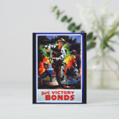勝利国債を購入しましょう ポストカード (スタンド正面)