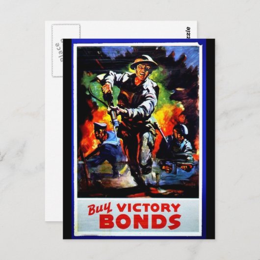 勝利国債を購入しましょう ポストカード (正面/裏面)