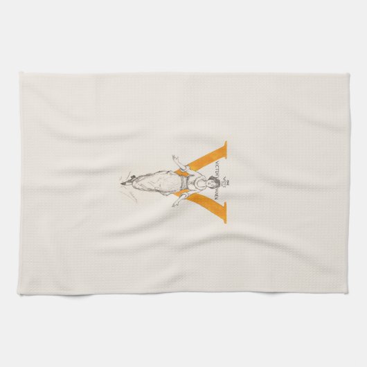 勝利女性への一票 キッチンタオル (横)