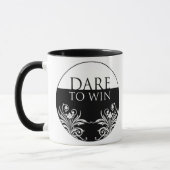 勝利感動的なマグへの3ワードの引用文挑戦 マグカップ (左)