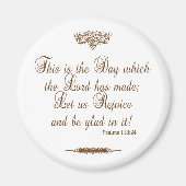 勝利感謝してい磁石のカスタム祈りの言葉 マグネット (正面)