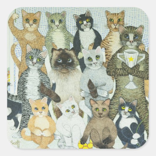 勝利方法 スクエアシール (正面)