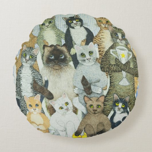 勝利方法 ラウンドクッション (正面)