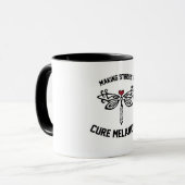 勝利者のメラノーマの調査チーム マグカップ (正面左)