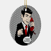 勝利者Crushmoreはビジネスを意味します セラミックオーナメント (右)