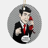 勝利者Crushmoreはビジネスを意味します セラミックオーナメント (左)