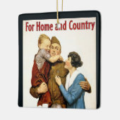 勝利自由公債のための愛国的な退役軍人 セラミックオーナメント (左)