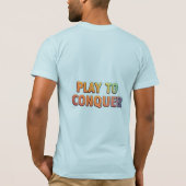 勝利遊へ – ゲーやる気を起こさせるムTシャツ Tシャツ (裏面)