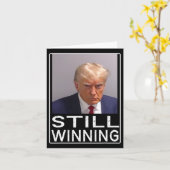 勝利 – トランプおもしろいマグショット – トランプマグショット カード (黄色い花)