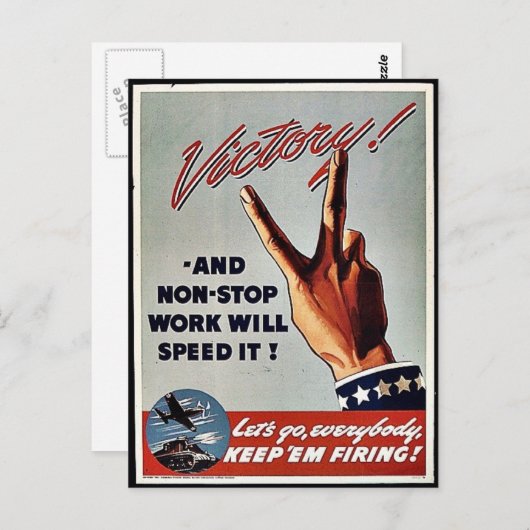 勝利 ポストカード (正面/裏面)