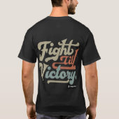 勝利Tシャツまで戦う Tシャツ (裏面)