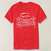 勝利TR250白い英国の車の恋人 Tシャツ (デザイン正面)