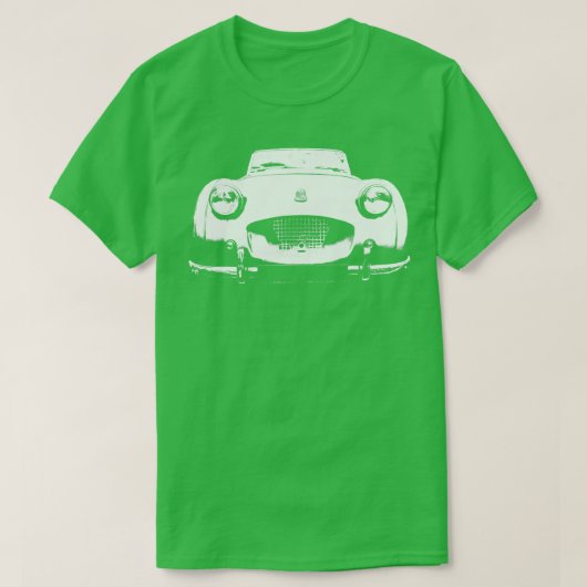 勝利TR2 1950s英国クラシック車monoblock wh Tシャツ (デザイン正面)