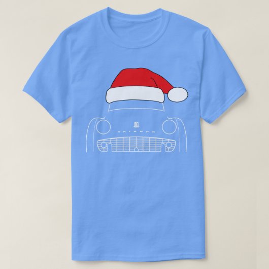 勝利TR3クラシッククリスマスハット版ホワイト Tシャツ (デザイン正面)