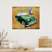 勝利TR3ヴィンテージロードスター ポスター (キッチン)