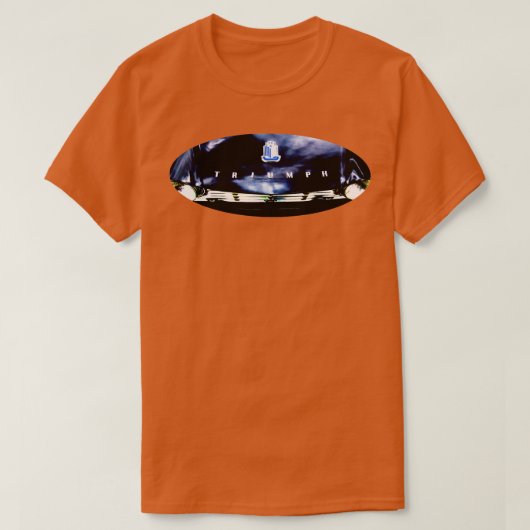 勝利TR4 1960sクラシックフォトオーバルモノクロ Tシャツ (デザイン正面)