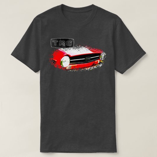 勝利TR6 1970sイギリスのクラシック要素とba Tシャツ (デザイン正面)