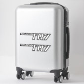 勝利TR7ロゴ – 初期の車 シール (スーツケース)