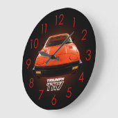 勝利TR7 – 赤 ラージ壁時計 (傾斜)