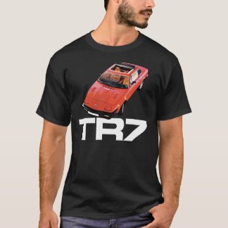 勝利TR7 – 赤、白ロゴクラシック付きTシャツ Tシャツ