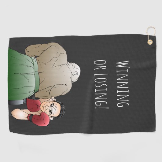 勝敗 ゴルフタオル (横)