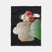 勝敗 フリースブランケット (正面)